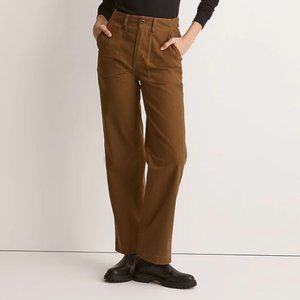 Madewell Perfect Vintage Utility Pant, Golden Spinach, Size 26